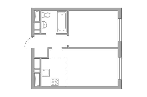 2х-комнатная квартира в ЖК Инновация