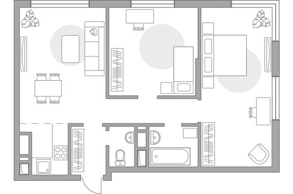 3х-комнатная квартира в ЖК Инновация