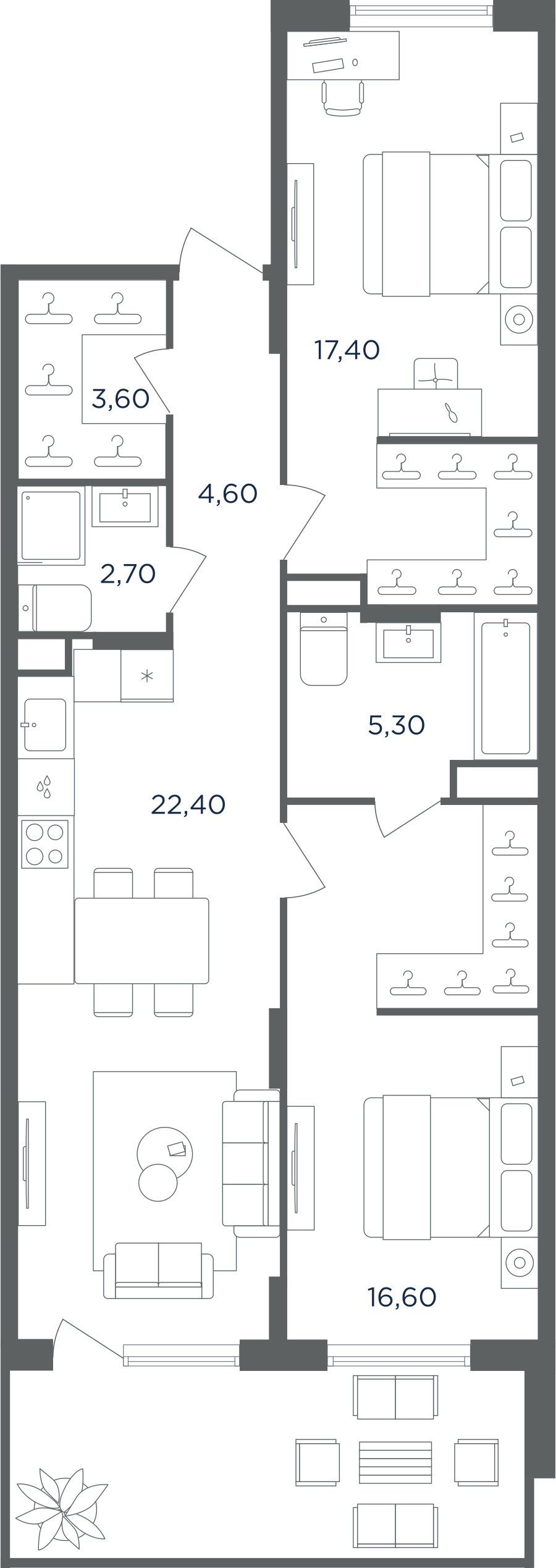 Апартаменты в ЖК Равновесие