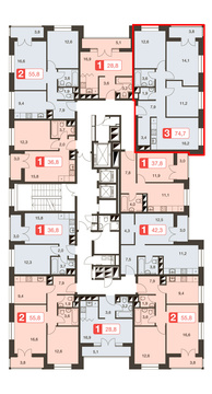 1-комнатная квартира в ЖК ТехноПарк комплекс апартаментов