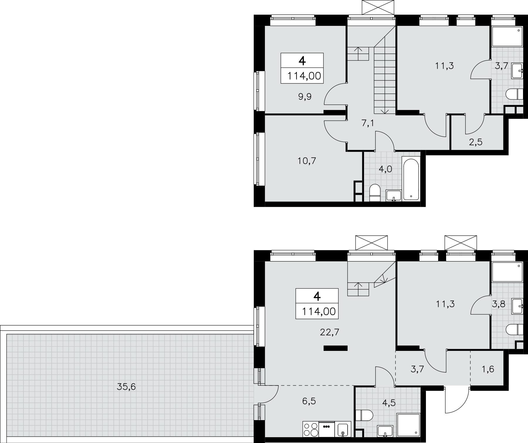4х-комнатная квартира в ЖК Прокшино