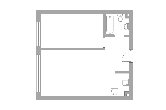 2х-комнатная квартира в ЖК PROFIT (Профит)