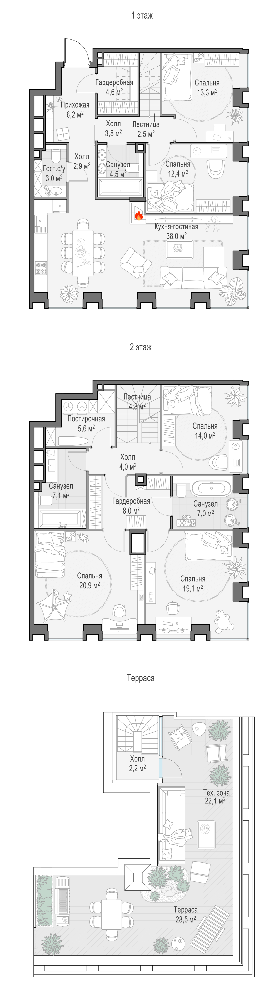 5-комнатная квартира в ЖК Роскошный квартал Life Time