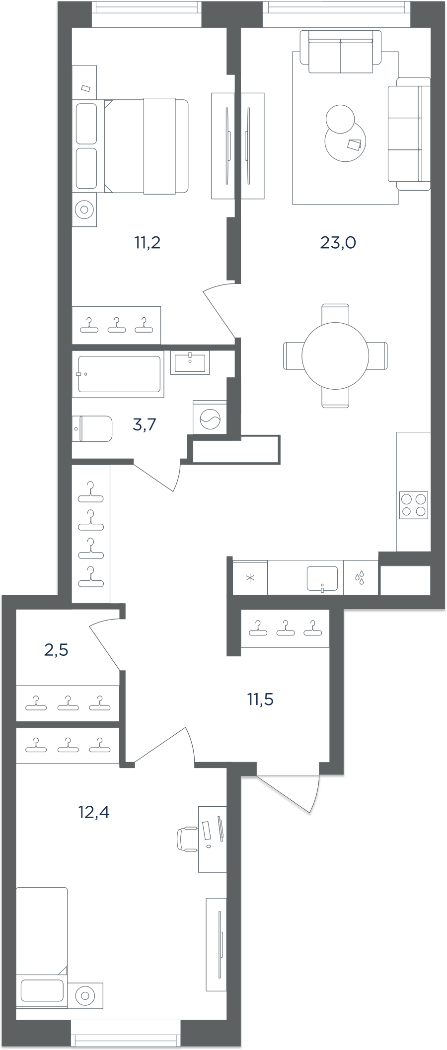 Апартаменты в ЖК Равновесие