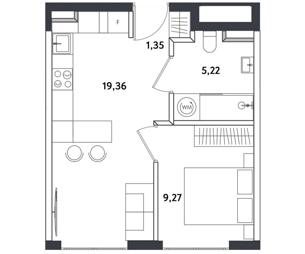 2х-комнатная квартира в ЖК Измайловский парк