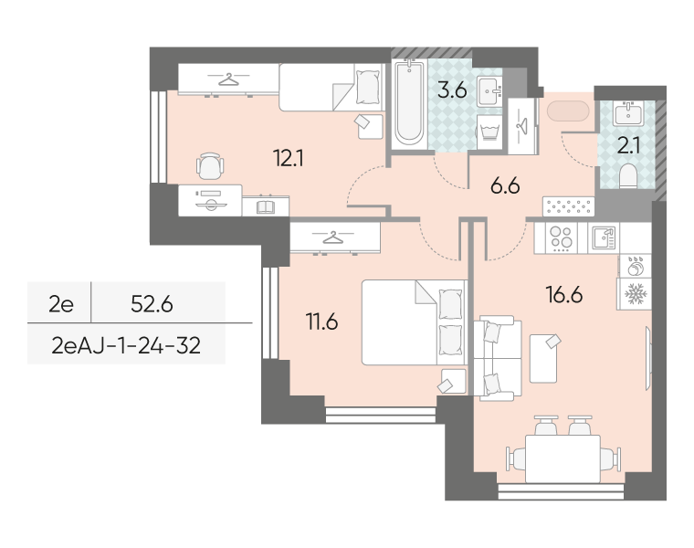 2х-комнатная квартира в ЖК Зиларт 2х-комнатная квартира в ЖК Зиларт