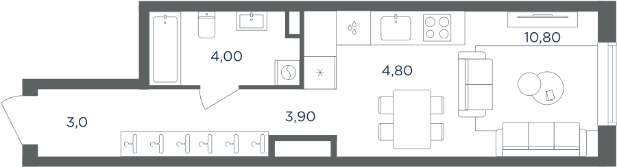 Апартаменты в ЖК Равновесие