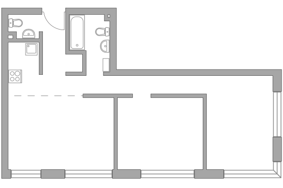 3х-комнатная квартира в ЖК PROFIT (Профит)