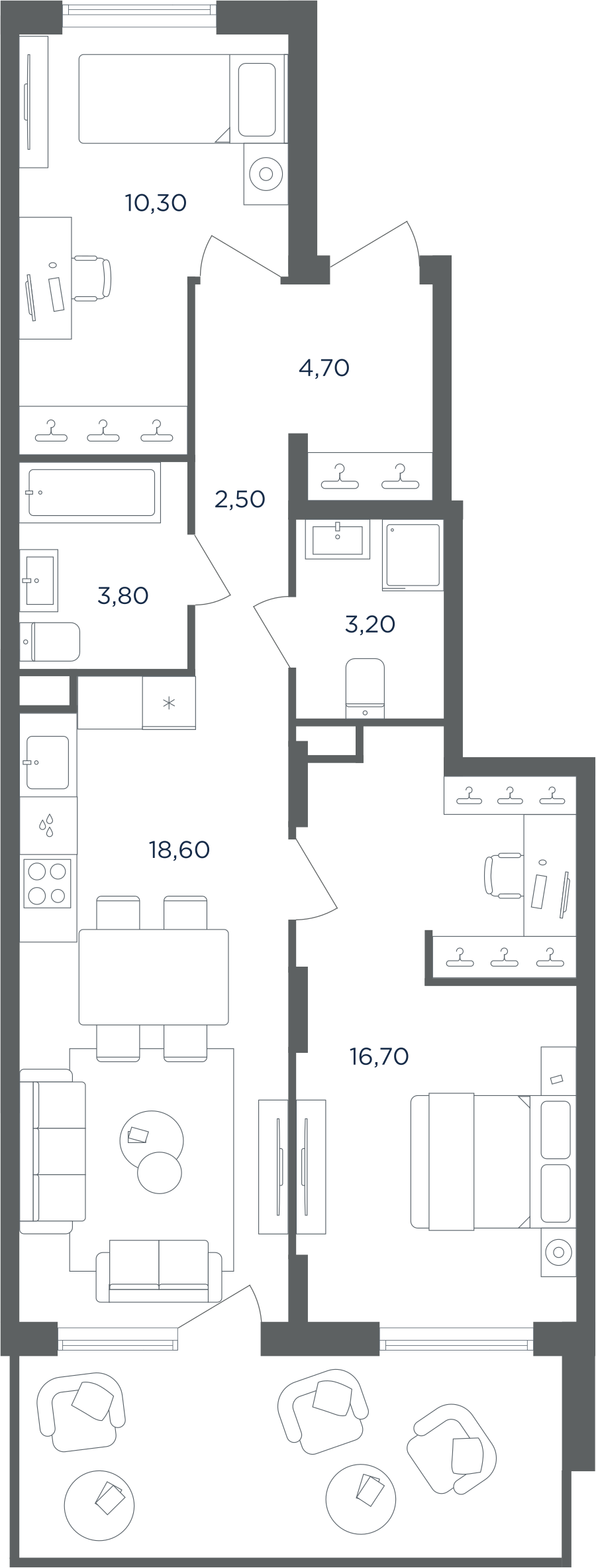 Апартаменты в ЖК Равновесие
