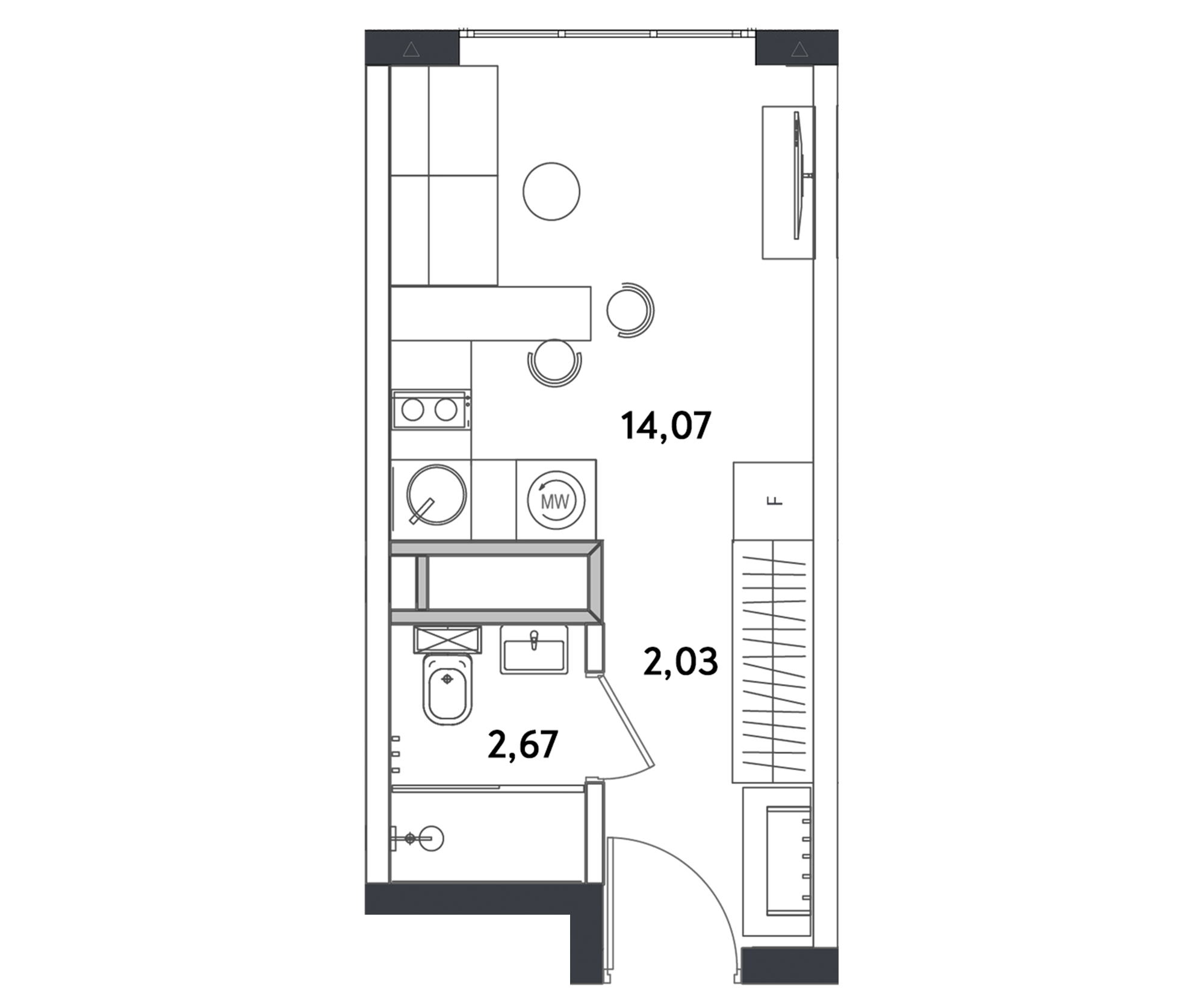 Квартира-студия в ЖК Измайловский парк