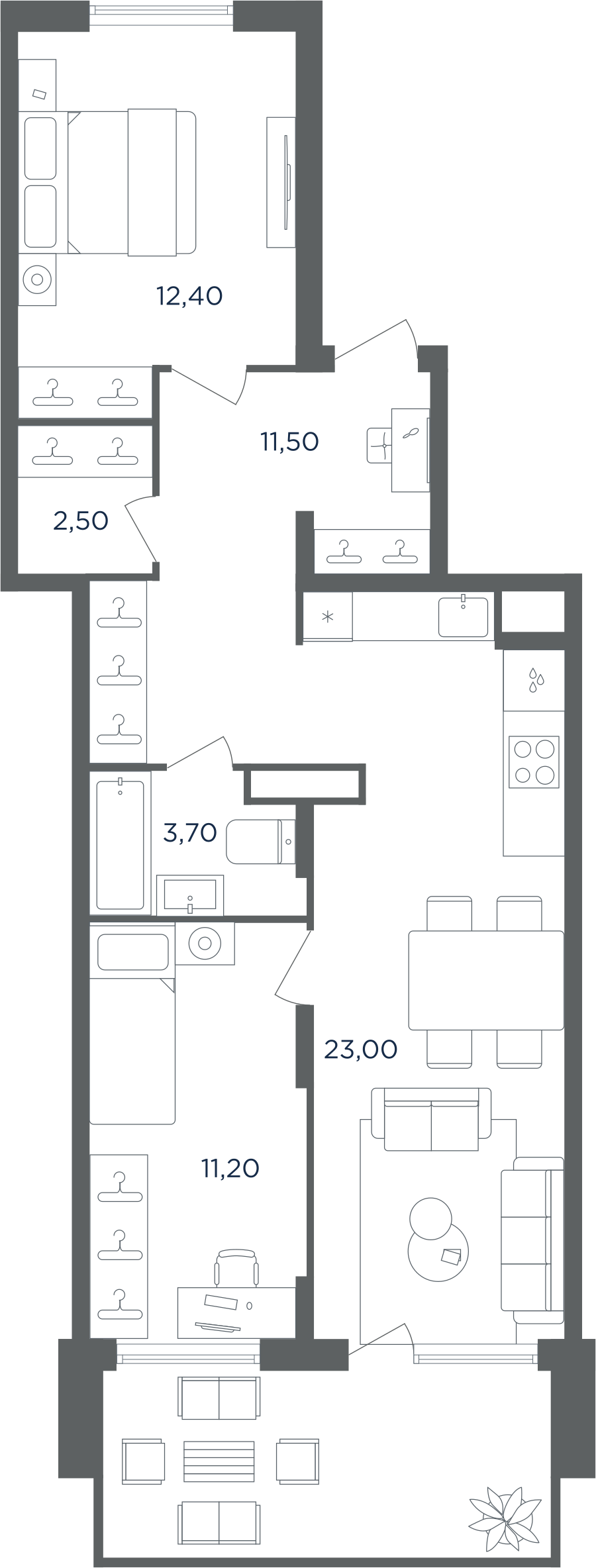Апартаменты в ЖК Равновесие