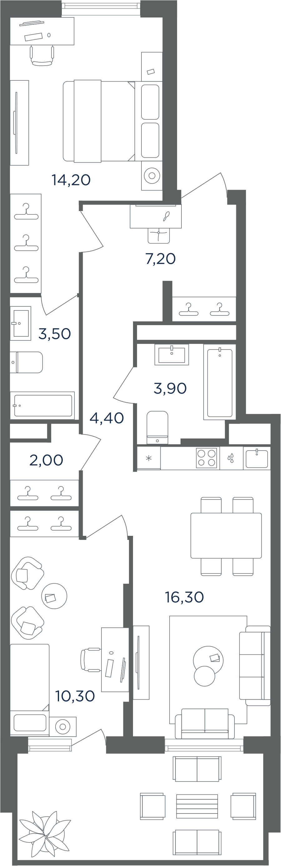 Апартаменты в ЖК Равновесие
